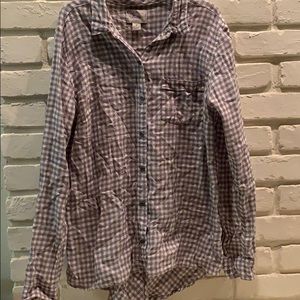 GH Bass & Co Long Sleeve Gingham Burton Up
